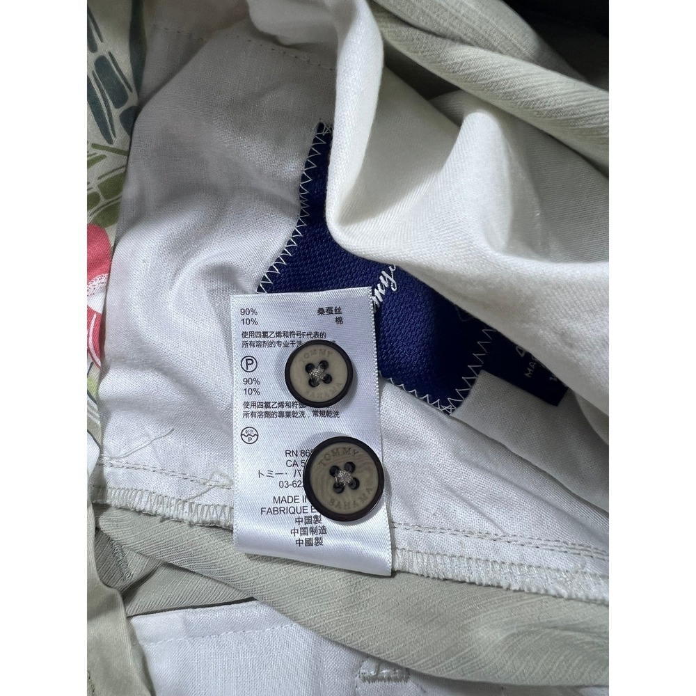 Tommy Bahama Men's Silk Cotton Boracay Flat Front Pants Khaki Beige 42x30 NWT - Picture 13 of 14